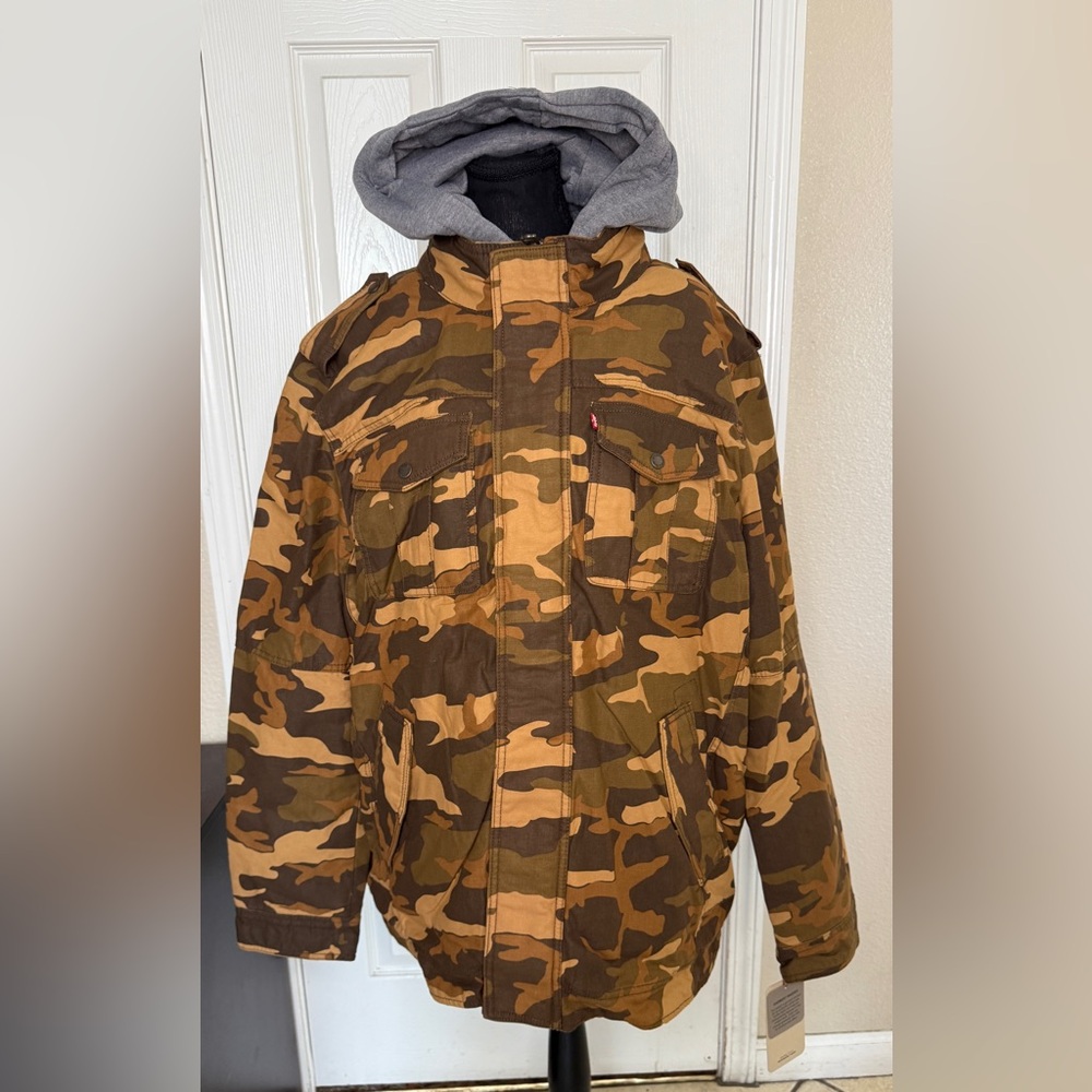 Levi's Camouflage Hooded Jacket